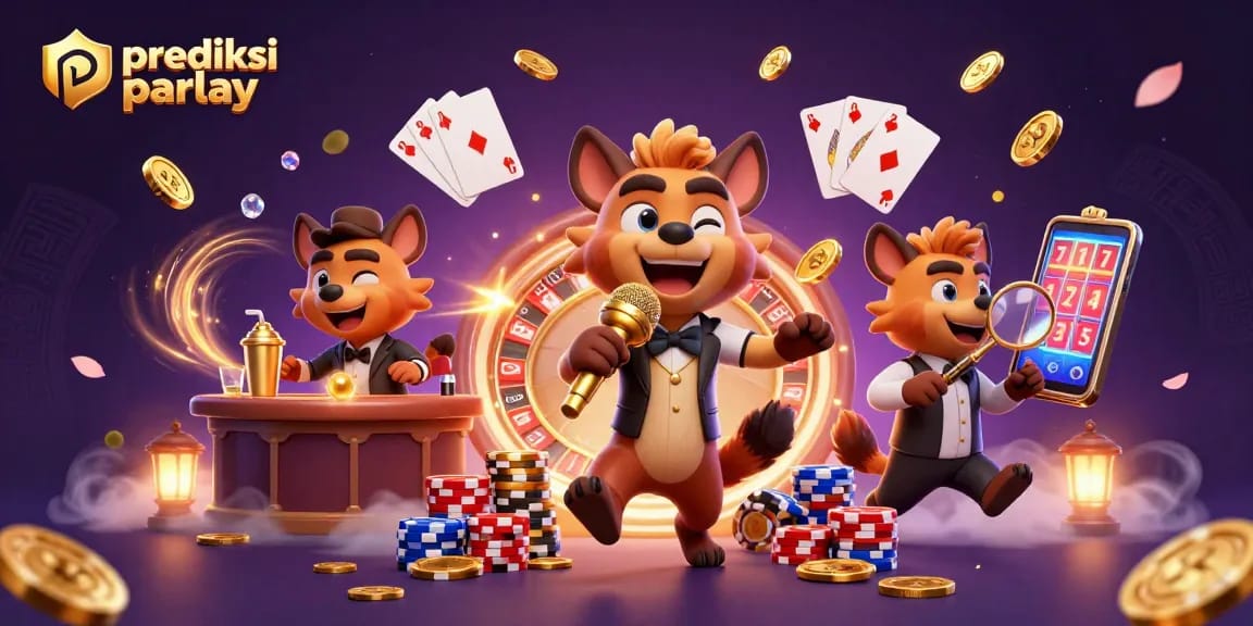 Experience prediksi parlay strategies at our vibrant comedy casino, featuring dynamic hyenas and exciting gaming elements.