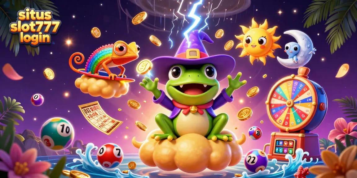 Experience the excitement of situs slot777 login with vibrant characters and dynamic casino elements.