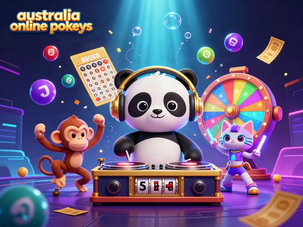 Experience the excitement of australia online pokies with dynamic characters and vibrant casino elements.