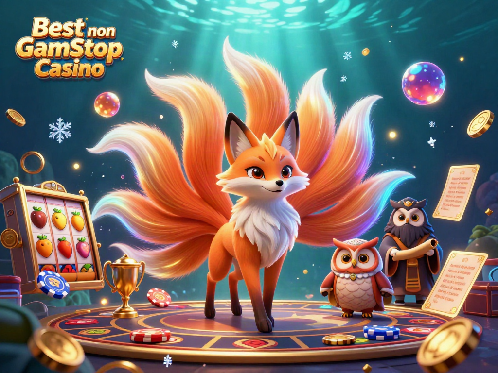 Experience the excitement of the Best non Gamstop Casino with vibrant characters and dynamic elements.