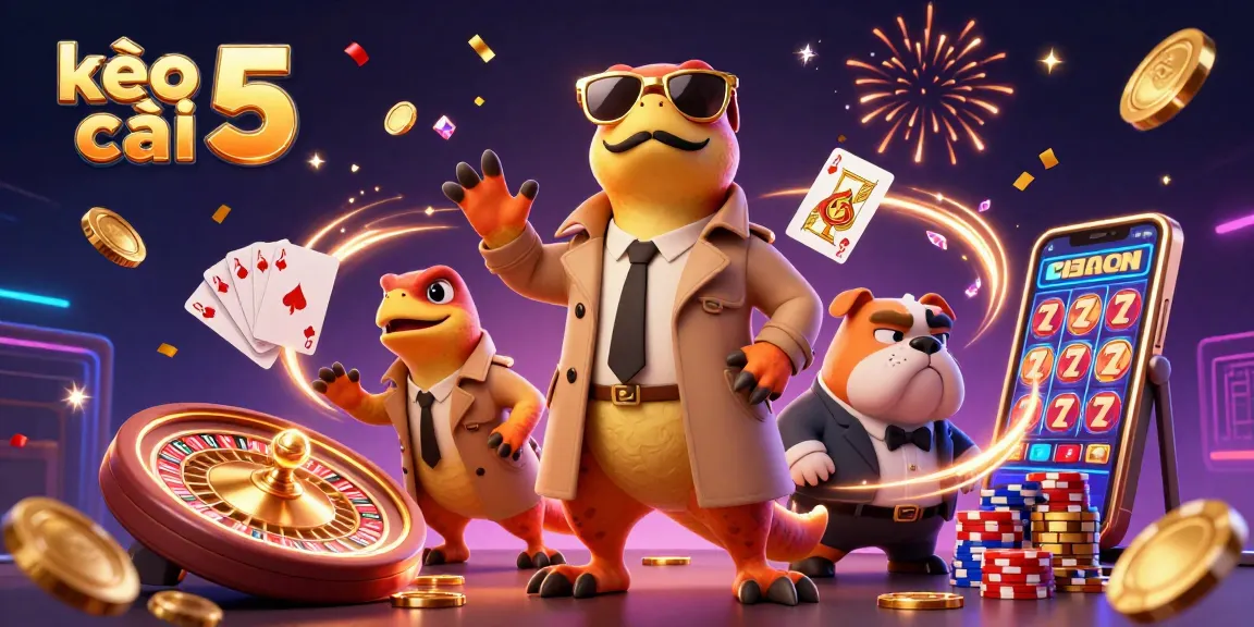 Experience the thrill of kèo nhà cái 5 with engaging 3D casino digital art featuring raptors in disguise.